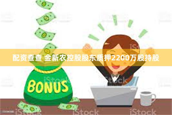 配资查查 金新农控股股东质押2200万股持股