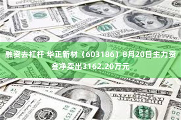 融资去杠杆 华正新材（603186）8月20日主力资金净卖出3162.20万元