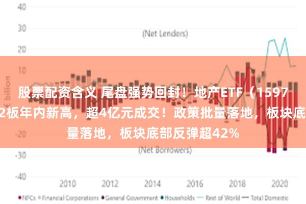 股票配资含义 尾盘强势回封！地产ETF（159707）摘获3天2板年内新高，超4亿元成交！政策批量落地，板块底部反弹超42%