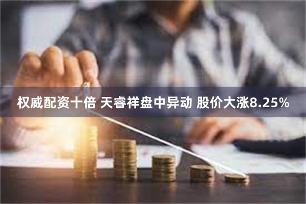 权威配资十倍 天睿祥盘中异动 股价大涨8.25%